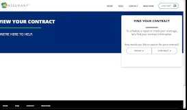 
							         Search Your Contract | NFM Self-Service portal for appliances - Assurant								  
							    