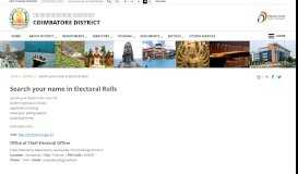 
							         Search your name in Electoral Rolls | Coimbatore District, Government ...								  
							    