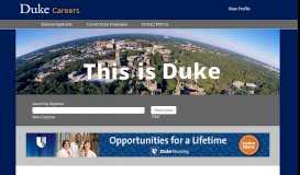
							         Search/Apply for Jobs - Duke Human Resources - Duke University								  
							    
