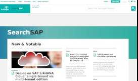 
							         SearchSAP: SAP administration / development information, news and ...								  
							    
