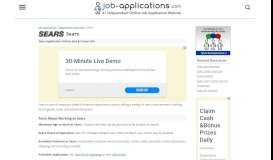 
							         Sears Application, Jobs & Careers Online - Job-Applications.com								  
							    