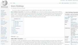 
							         Sears Holdings - Wikipedia								  
							    