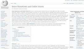 
							         Sears Hometown and Outlet Stores - Wikipedia								  
							    