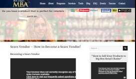 
							         Sears Vendor – How to Become a Sears Vendor! | Retail MBA | Karen ...								  
							    