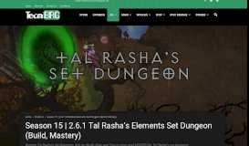 
							         Season 15 | 2.6.1 Tal Rasha's Elements Set Dungeon (Build, Mastery ...								  
							    