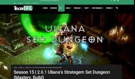 
							         Season 15 | 2.6.1 Uliana's Strategem Set Dungeon (Mastery, Build ...								  
							    