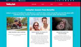 
							         Season Pass Benefits | Valleyfair								  
							    