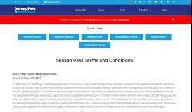 
							         Season Pass Terms and Conditions | Dorney Park								  
							    