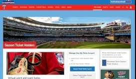 
							         Season Ticket Holders | Minnesota Twins - MLB.com								  
							    