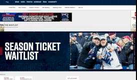 
							         Season Tickets - Official website of the New England Patriots								  
							    
