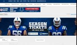 
							         Season Tickets - The Official Website of the Indianapolis Colts								  
							    