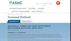 
							         Seasonal Forecast - ASMC - asean								  
							    