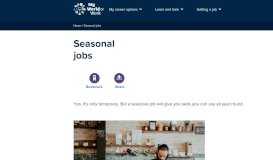 
							         Seasonal jobs | My World of Work								  
							    