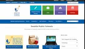 
							         Seattle Public Schools: Home								  
							    