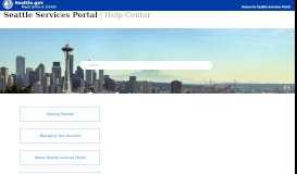 
							         Seattle Services Portal								  
							    
