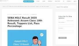 
							         SEBA HSLC Result 2019 Released | Download SEBA Assam HSLC ...								  
							    