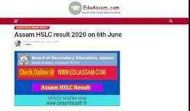 
							         SEBA Result 2019 - EduAssam.Com								  
							    