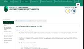 
							         SEC Company Registration System - Securities and Exchange ...								  
							    