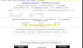 
							         SEC Info - Wefunder Portal LLC - 'CFPORTAL' on 3/24/16								  
							    