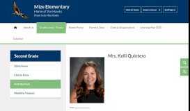 
							         Second Grade / Kelli Quintero								  
							    