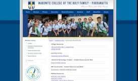 
							         Secondary Student LinksMaronite College of the Holy Family								  
							    