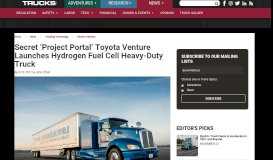 
							         Secret 'Project Portal' Toyota Venture Launches ... - Trucks.com								  
							    
