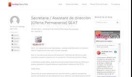 
							         Secretaria / Assistant de dirección (Oferta Permanente) SEAT -								  
							    