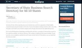 
							         Secretary of State Business Search: State-by-State | LendingTree								  
							    