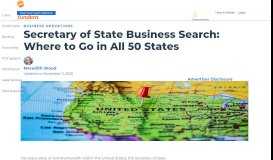 
							         Secretary of State Business Search: Where to Go in All 50 States								  
							    