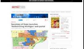 
							         Secretary of State launches 'Redistricting Michigan' web portal | News ...								  
							    