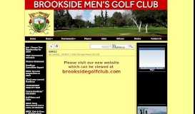 
							         Secretary Report - Brookside Men's Golf Club								  
							    