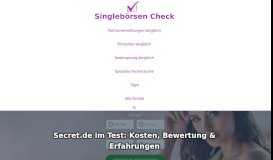 
							         Secret.de im Test (2019) | Kosten, Bewertung & Erfahrungen								  
							    