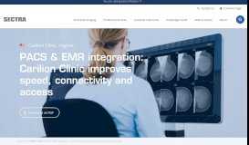 
							         Sectra PACS and EMR integration at Carilion Clinic | Sectra Medical								  
							    