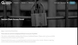 
							         Secure Client Access Portal - Cameron Intellectual Property								  
							    