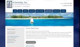 
							         Secure Client Portal | 4-Serenity, Inc.								  
							    