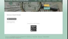 
							         Secure Client Portal | ADVANCED TAX AND ACCOUNTING								  
							    
