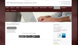 
							         Secure Client Portal | BTI Professional Services, Inc.								  
							    