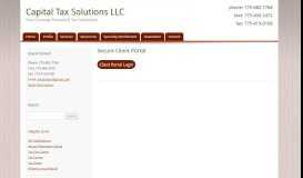 
							         Secure Client Portal | Capital Tax Solutions LLC								  
							    