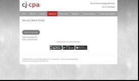 
							         Secure Client Portal | CJ-CPA PC								  
							    