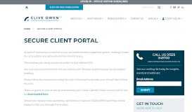 
							         Secure Client Portal - Clive Owen LLP								  
							    