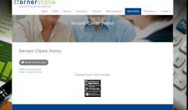 
							         Secure Client Portal | Cornerstone Accounting & Tax Service, LLC								  
							    