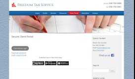 
							         Secure Client Portal | Freedom Tax Service								  
							    