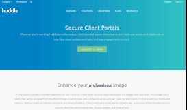 
							         Secure Client Portal | Huddle								  
							    