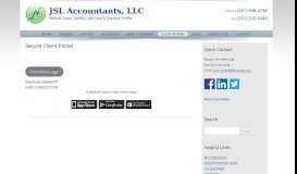 
							         Secure Client Portal | JSL Accountants, LLC								  
							    