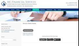 
							         Secure Client Portal | MG Financial								  
							    
