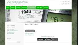 
							         Secure Client Portal | MKD Business Services								  
							    
