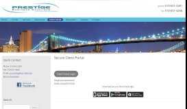 
							         Secure Client Portal | Prestige Business Solutions								  
							    