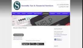 
							         Secure Client Portal | Serenity Tax & Financial Services								  
							    