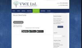 
							         Secure Client Portal | VWE, Ltd.								  
							    
