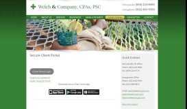
							         Secure Client Portal | Welch & Company, CPAs, PSC								  
							    